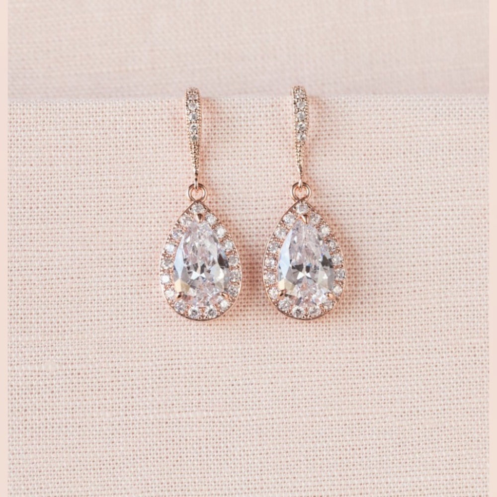Rose Gold Drop Earrings